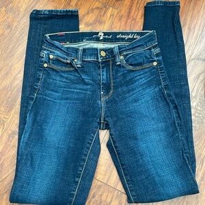 7 for all mankind women’s straight leg jeans in 25